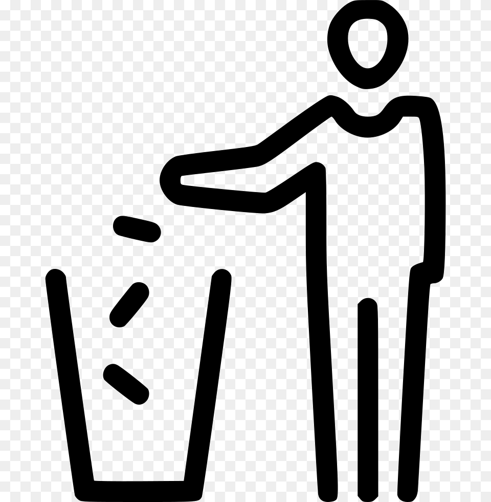 Trash Bin Garbage, Stencil, Smoke Pipe Free Png