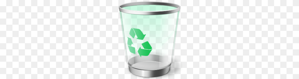 Trash Can, Glass, Bottle, Shaker, Recycling Symbol Free Png Download