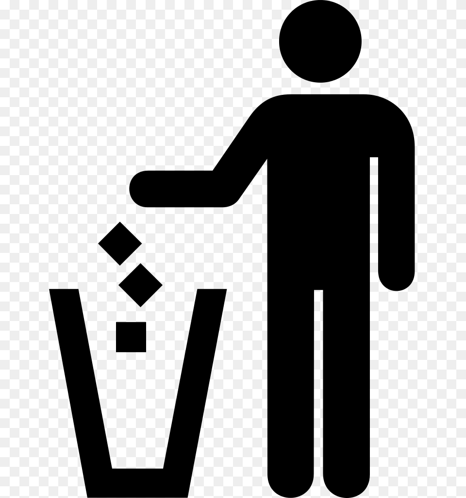 Trash Can, Gray Free Png