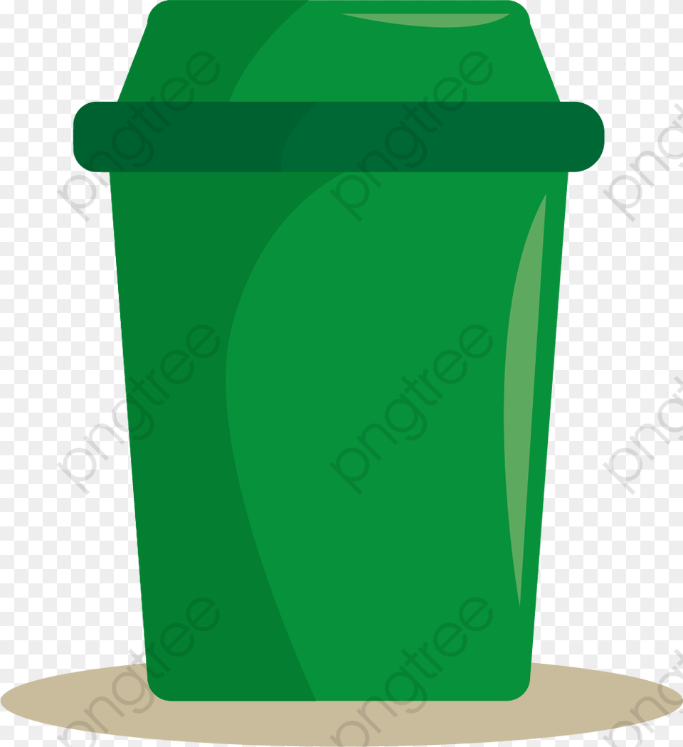 Trash Can Clipart Commercial Green Trash Bin No Background, Tin, Bottle, Shaker Free Png Download