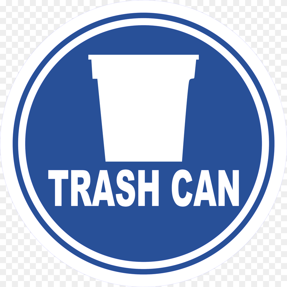 Trash Can Floor Sign Sandia Peak Tramway, Logo, Cup, Disk Png Image