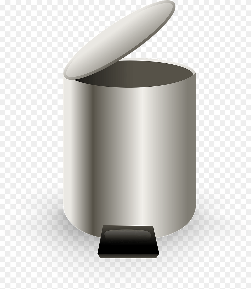 Trash Can Garbage Open Garbage Bin Clip Art, Tin, Ammunition, Bullet, Weapon Free Transparent Png