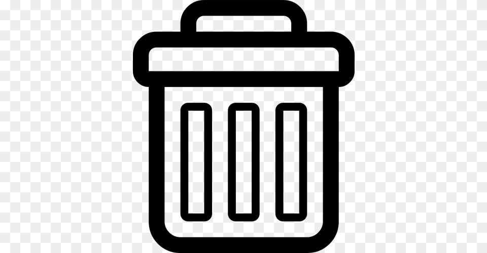 Trash Can Icon, Gray Png