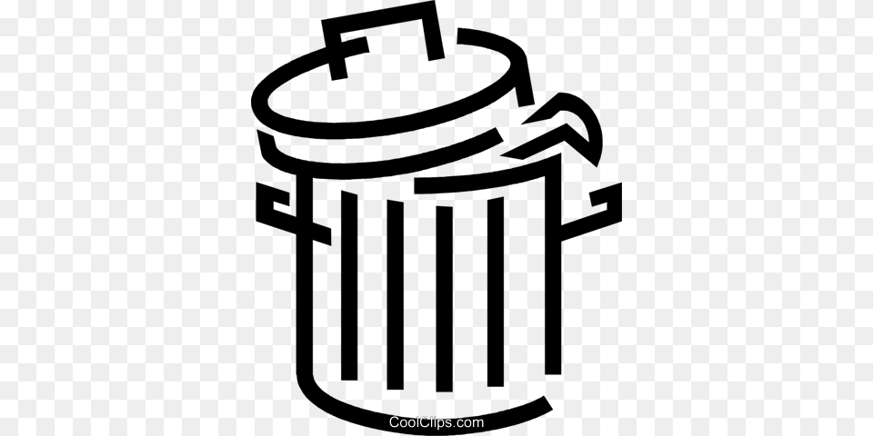 Trash Can Royalty Vector Clip Art Illustration, Tin, Trash Can Png Image