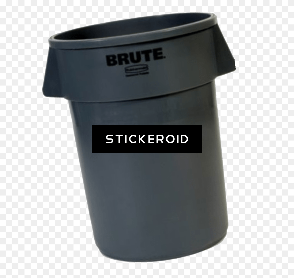Trash Can Rubbermaid 55 Gal Brute Container Gray, Tin, Trash Can, Bottle, Shaker Free Png Download
