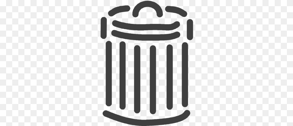 Trash Can Vector Transparent, Tin, Trash Can, Smoke Pipe Free Png Download