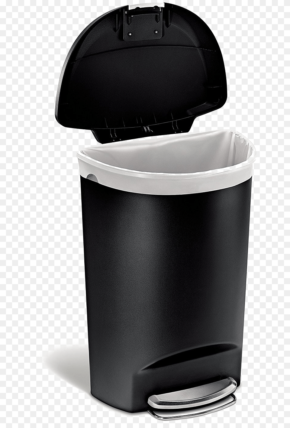 Trash Can With Step Pedal, Tin, Trash Can Free Transparent Png