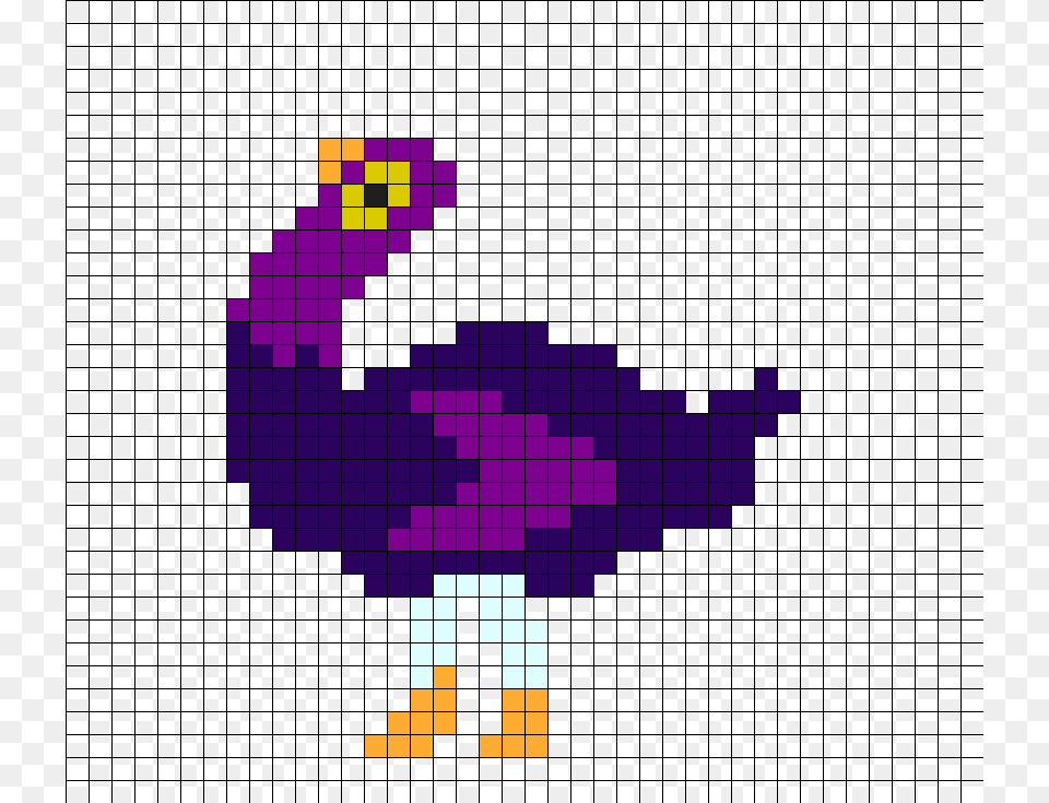 Trash Dove By Scenequeenn On Kandi Patterns Trash Dove Mario Bullet Pixel Art, Purple, Animal, Bird Png