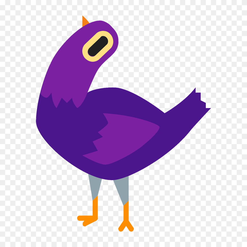 Trash Dove Icon, Purple, Animal, Beak, Bird Free Transparent Png