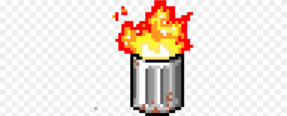 Trash Fire Pixel Art, Light Png Image
