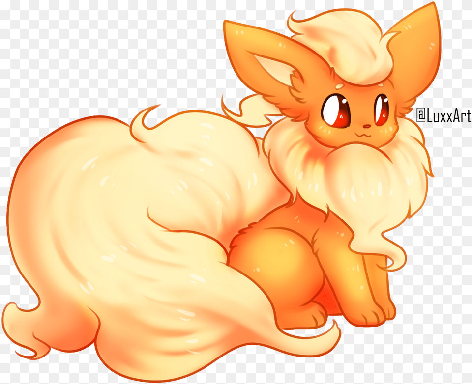 Trash Panda Pokemon Flareon Fanart, Animal, Mammal, Rabbit Free Png