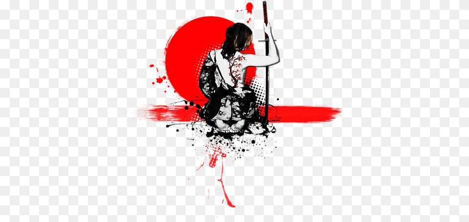 Trash Polka Female Samurai, Person, Dance Pose, Dancing, Leisure Activities Free Png Download