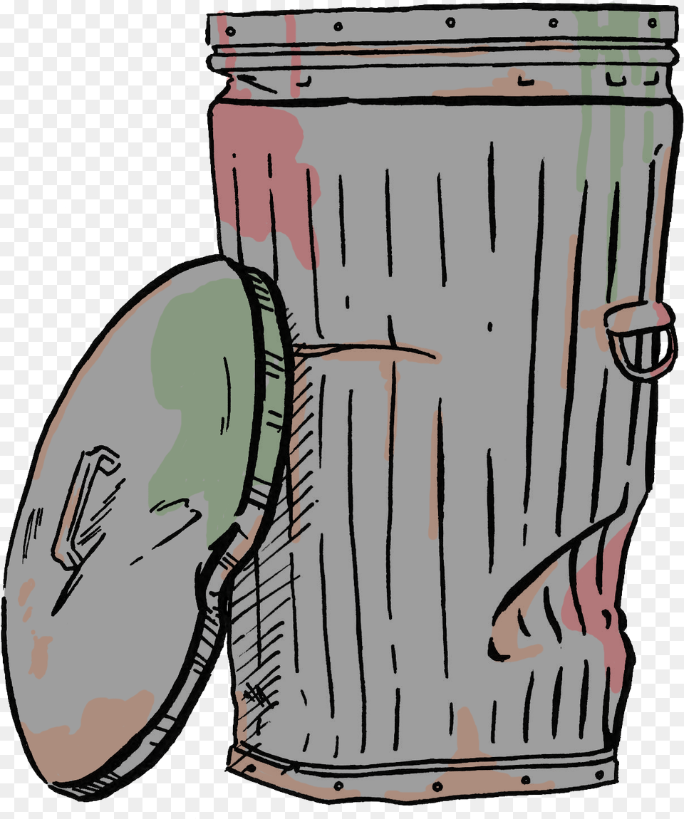 Trashcan Cartoon Transparent Cartoon Trash Can, Tin, Person, Face, Head Free Png