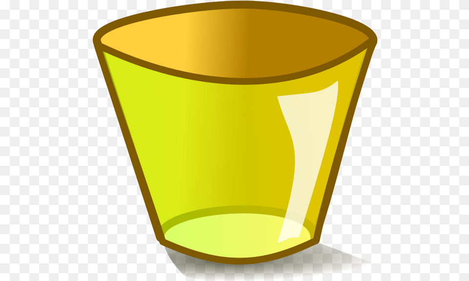 Trashcan Empty Images Yellow Trash Can, Glass, Cup, Jar, Beverage Free Png