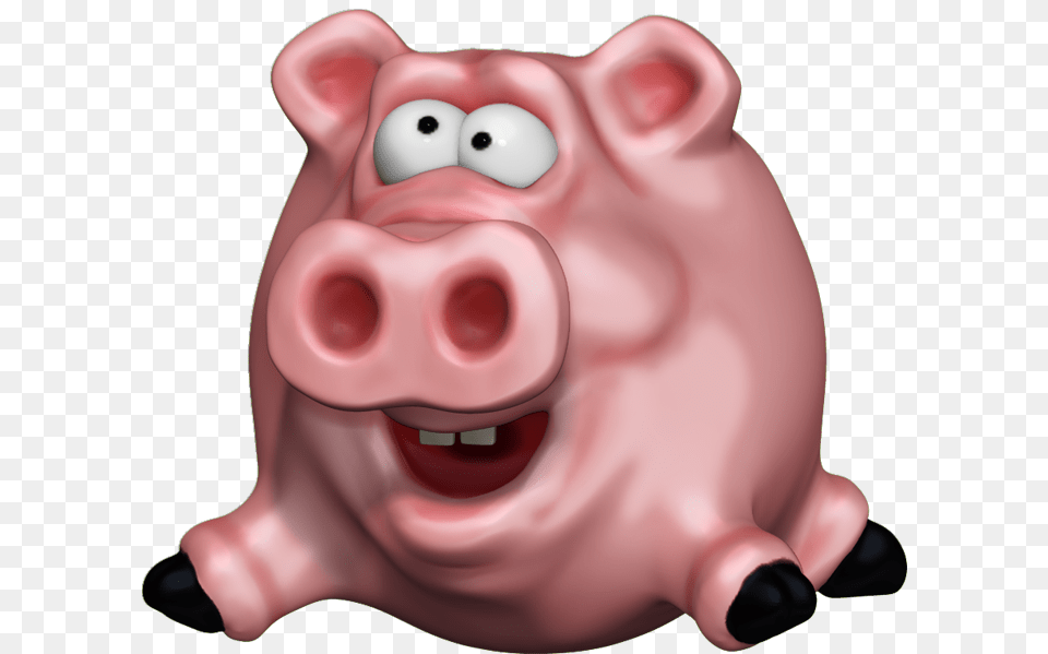 Trashcan Monkeywrench Studio Domestic Pig, Baby, Person, Piggy Bank Png Image