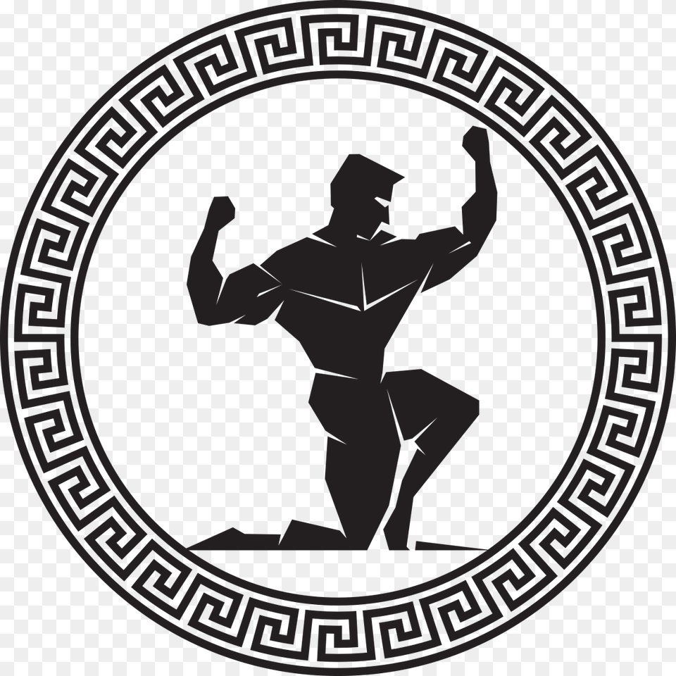 Travaux Hercule Greek Pattern Circle, Adult, Male, Man, Person Free Png