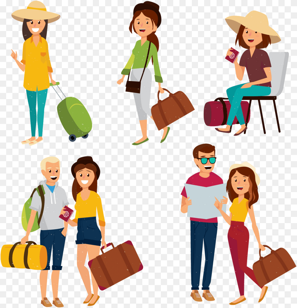 Travel And Tourism Clipart, Shopping, Boy, Child, Person Free Png Download