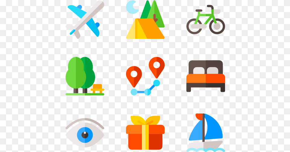 Travel App Guide Icons, Aircraft, Airplane, Vehicle, Transportation Png Image
