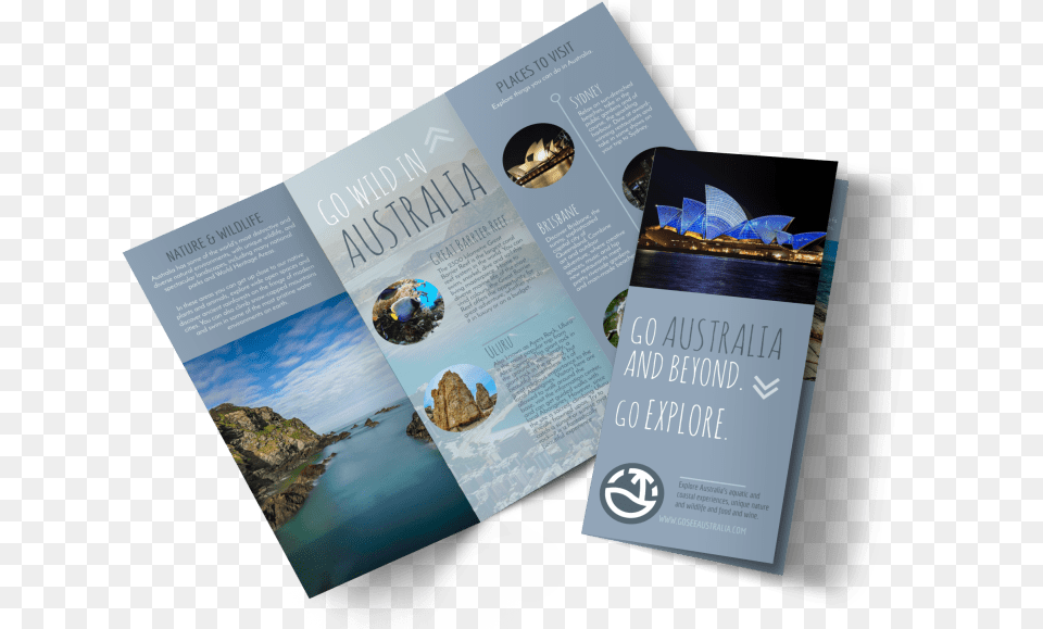 Travel Australia Tri Fold Brochure Template Preview Australia Brochure, Advertisement, Poster, Business Card, Paper Free Png Download