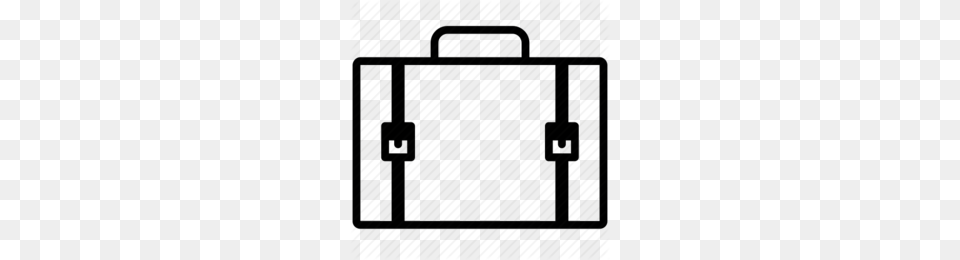 Travel Bag Outline Clipart Baggage Travel Bag, Briefcase Free Png Download