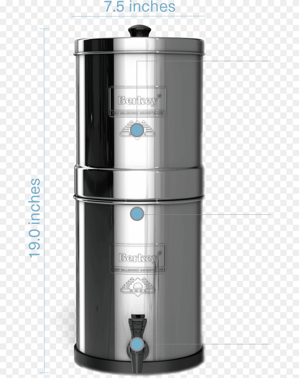 Travel Berkey Water Filter Small Appliance, Bottle, Shaker, Device, Electrical Device Free Transparent Png