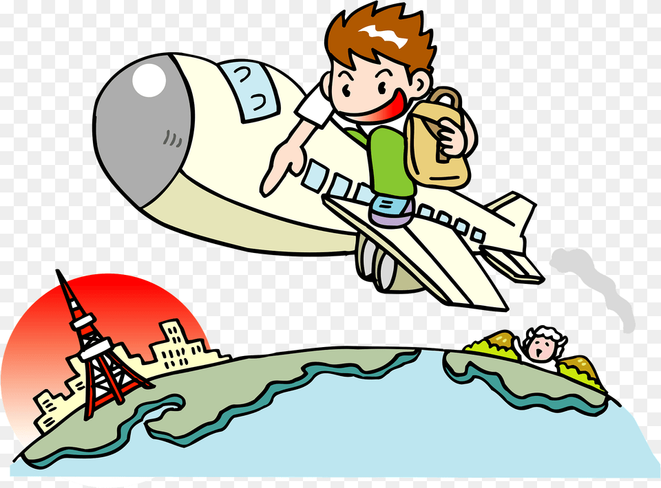 Travel By Airplane Clipart, Baby, Person, Book, Comics Free Transparent Png