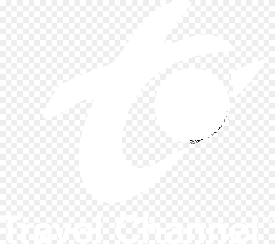Travel Channel Logo Black And White Slope, Stencil, Animal, Fish, Sea Life Png Image