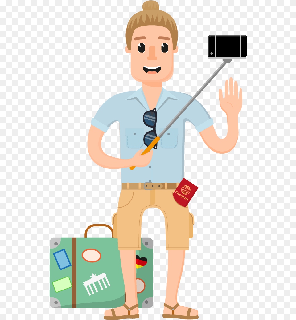 Travel Character 2 Travel Character 3 Travel Character Cartoon, Cleaning, Person, Boy, Child Free Png