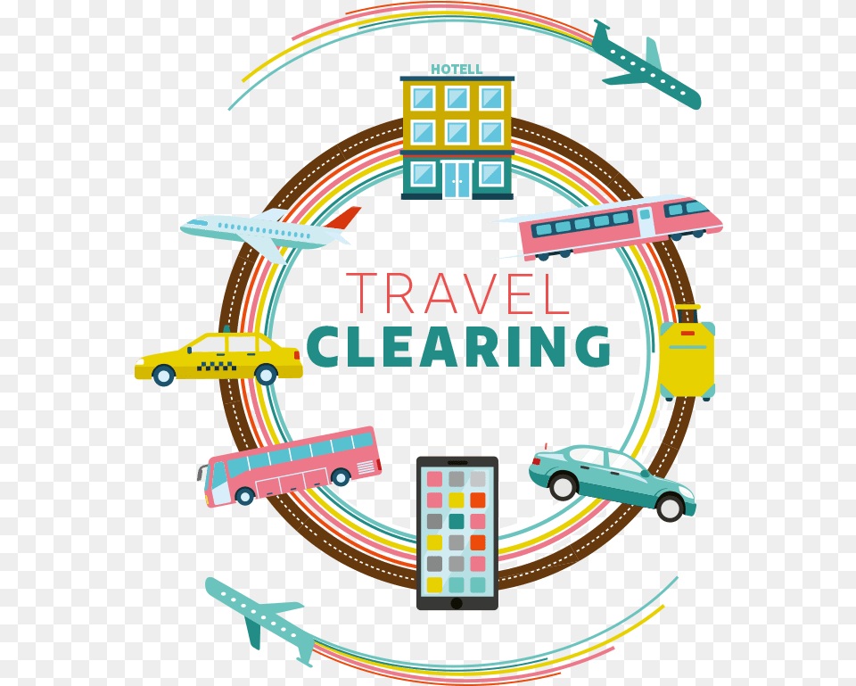 Travel Clearing Logotype Circle, Car, Transportation, Vehicle, Machine Png Image