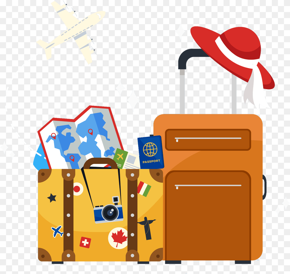 Travel Clipart Clip Art Travel, Baggage, Aircraft, Airplane, Transportation Free Transparent Png