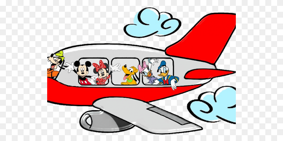 Travel Clipart Disney, Aircraft, Transportation, Person, Vehicle Png