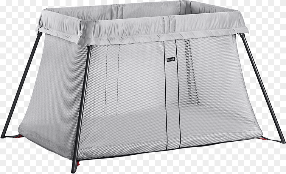 Travel Crib Light Silver Mesh Babybjorn Travel Cot Silver, Furniture, Bed, Infant Bed, Cradle Png