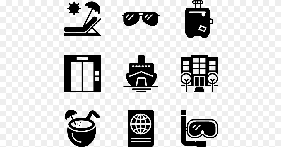 Travel Elements Travel Icons, Gray Png Image