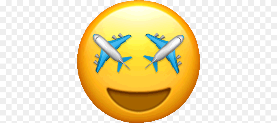 Travel Emoji Gif, Sphere, Aircraft, Airliner, Airplane Free Png