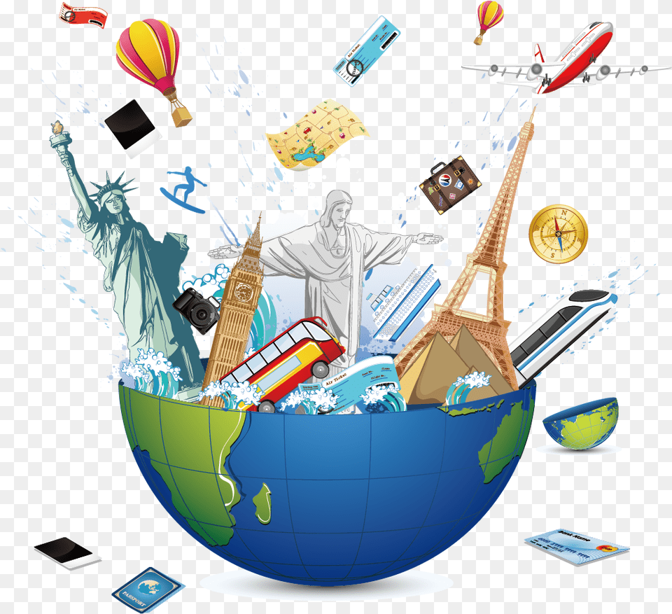 Travel Euclidean Vector Royalty Clip Art Travel And Tourism Design, Aircraft, Airplane, Vehicle, Transportation Png