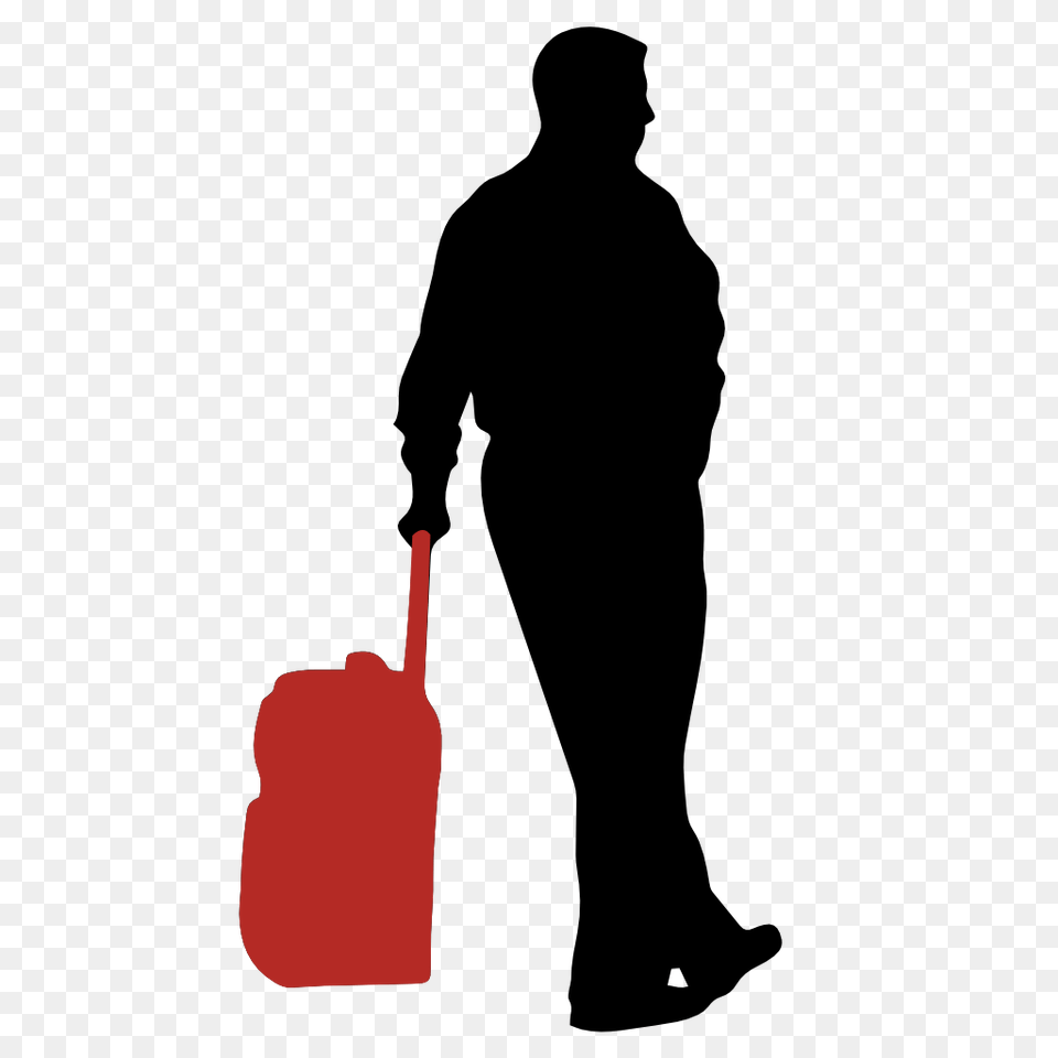 Travel Icon, Silhouette, Adult, Male, Man Free Png Download