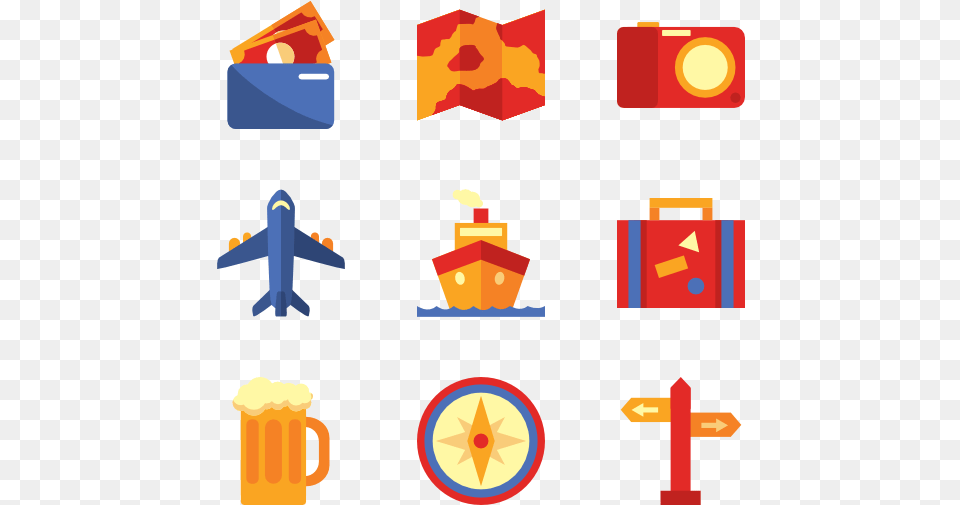 Travel Icon Set Free Transparent Png