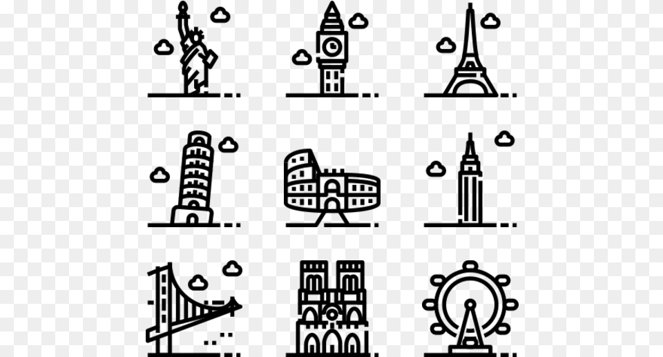 Travel Icons Travel Iconos Vector, Gray Free Png Download