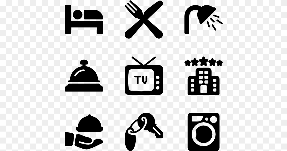 Travel Icons Vector, Gray Free Png Download