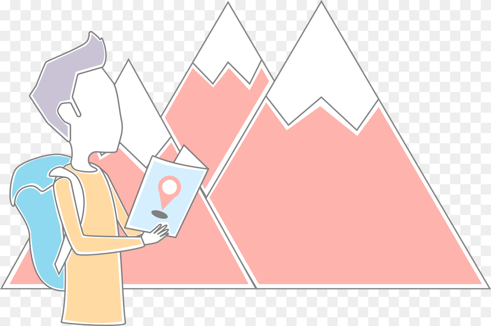 Travel Illustration, Triangle, Person Free Transparent Png