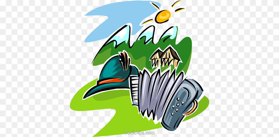 Travel In Swiss Alps Royalty Vector Clip Art Illustration, Graphics, Animal, Fish, Sea Life Png Image