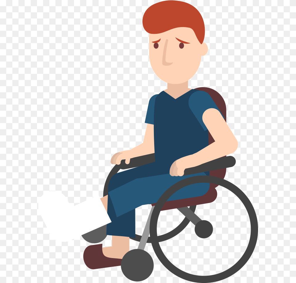Travel Insurance Wheelchair Service Man On Wheelchair No Background, Baby, Person, Sitting, Head Png