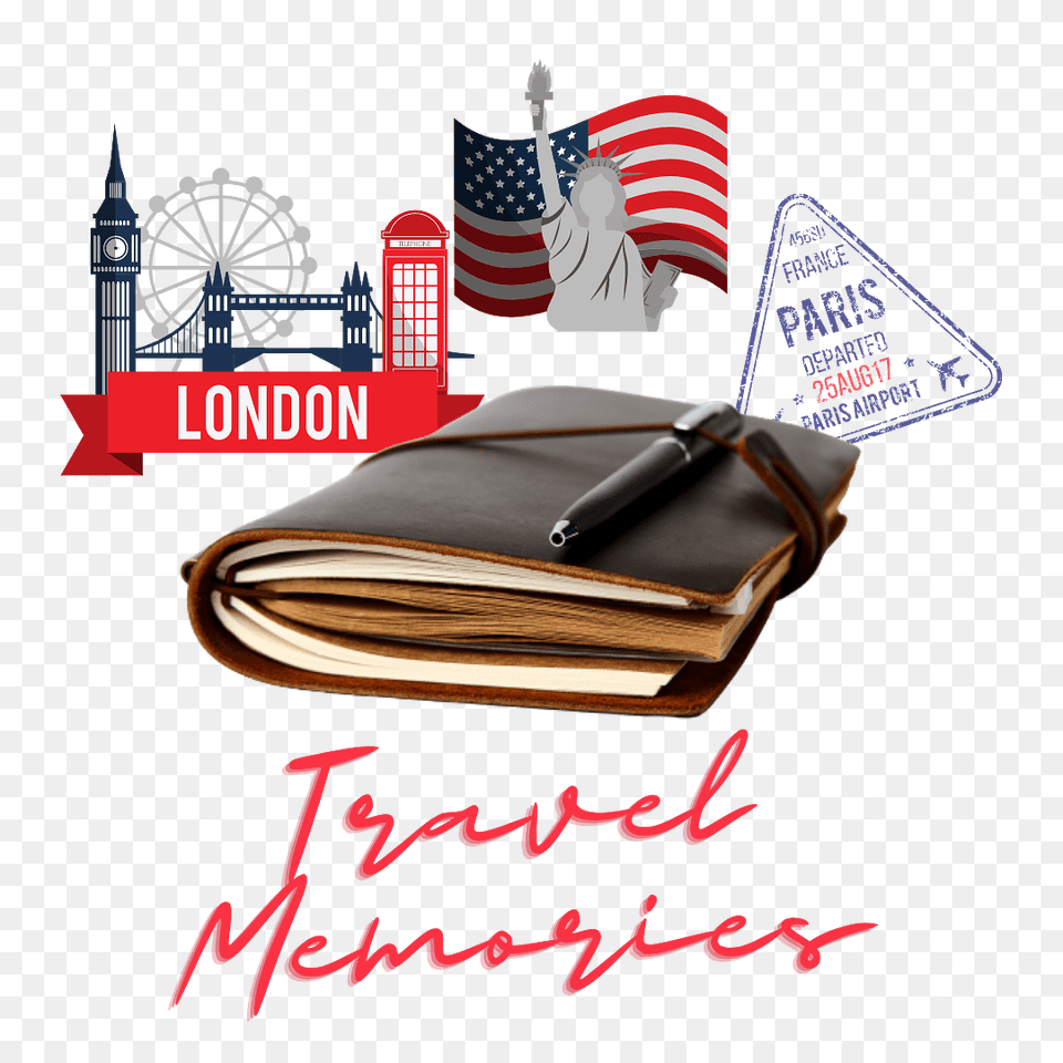 Travel Memories London Paris Nyc, American Flag, Flag, Accessories, Wallet Free Png