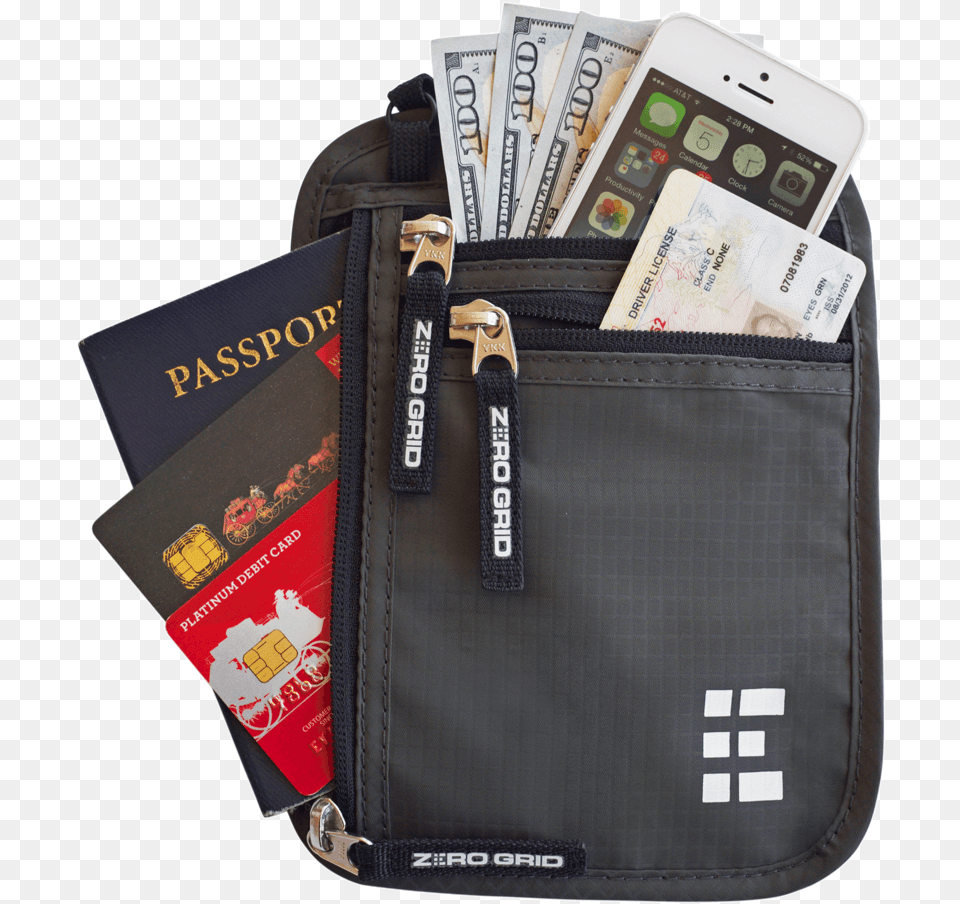 Travel Neck Wallet Around The Neck Wallet, Accessories, Electronics, Mobile Phone, Phone Png Image