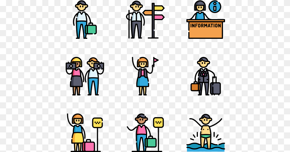 Travel People Cartoon, Person, Face, Head Free Png Download