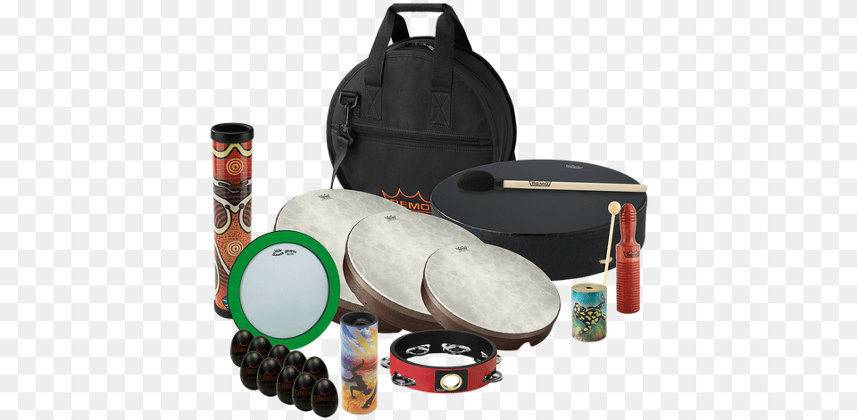 Travel Percussion Drum Pack Image Remo Didgeharp Shaker Walkabout, Accessories, Bag, Handbag, Musical Instrument Png