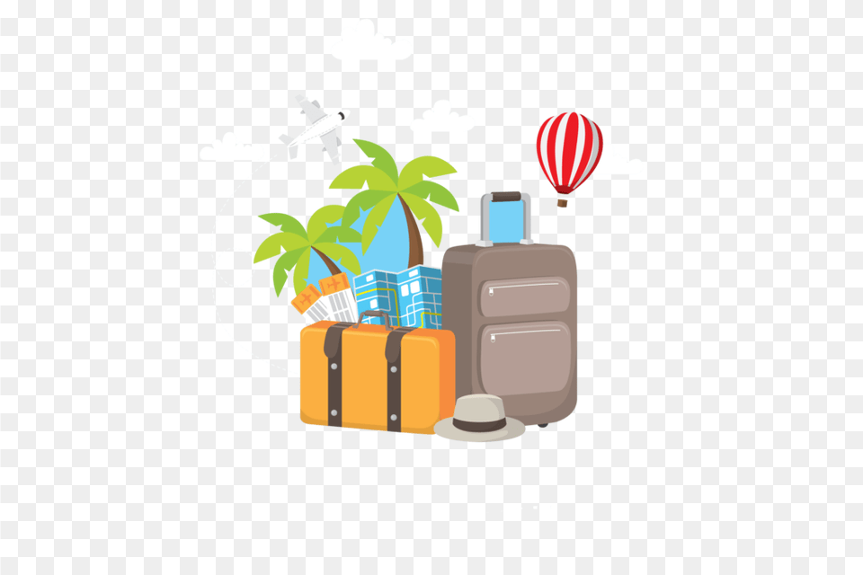 Travel Photos Vector Clipart, Balloon, Clothing, Hat Png Image