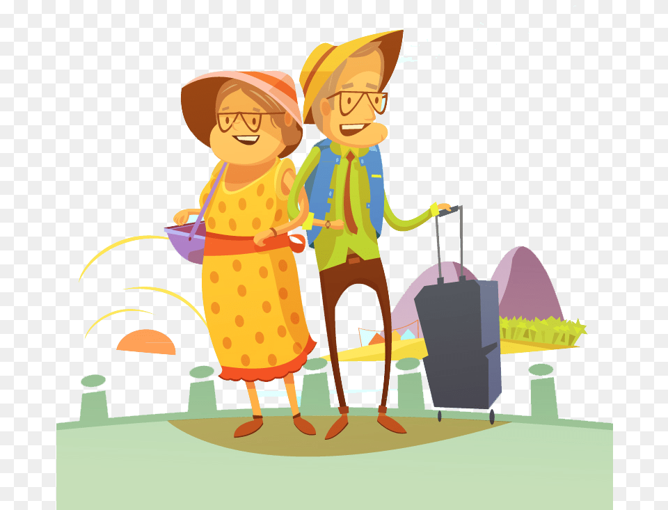 Travel Royalty Photography Illustration Couple Traveler Vector, Baby, Clothing, Hat, Person Free Png