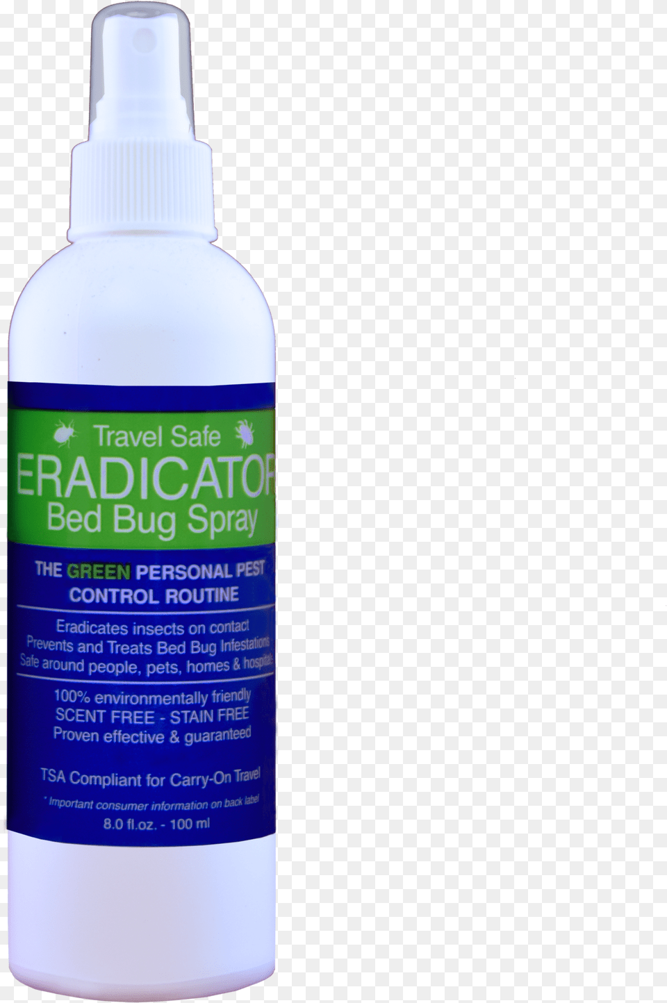 Travel Safe Bed Bug Eradicator Spray Cosmetics, Bottle, Lotion Png