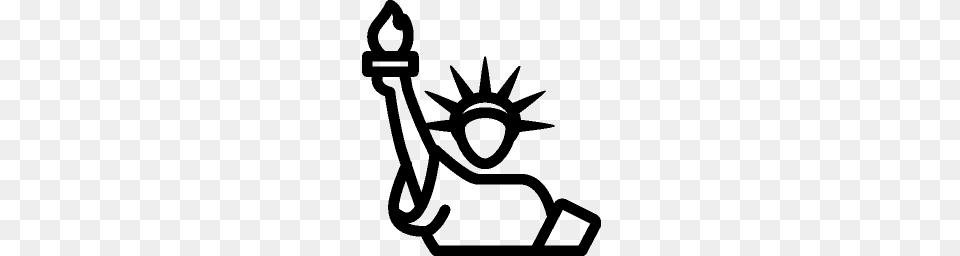 Travel Statue Of Liberty Icon Ios Iconset, Gray Png